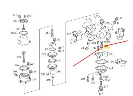 ΒΑΛΒΙΔΑ ΚΑΡΜΠΥΡΑΤΕΡ M115 M102 2.25 MERCEDES /8 W115 ERCEDES 123 Κουπέ C123 190E W201 G-CLASS W460 W123 ΣΕΝΤΑΝ