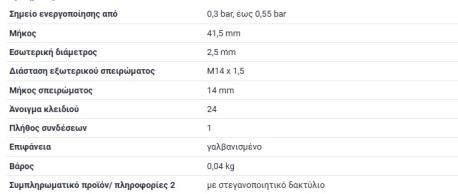 ΒΑΛΒΙΔΑ - ΦΟΥΣΚΑ ΛΑΔΙΟΥ M102 M110 M115 OM615 OM 616 OM617 W124 ΣΕΝΤΑΝ 190E W201 G-CLASS W460 G-CLASS W461 T1 601 B601 T1 611 B61