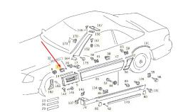 ΚΛΙΠΣ ΑΣΦΑΛΕΙΑ ΧΡΩΜΙΩΝ E-CLASS W124 SL ΚΑΜΠΡΙΟΛΕ R129 W129 CLAMP