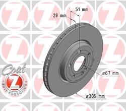 ΔΙΣΚΟΠΛΑΚΕΣ ΕΜΠΡΟΣ 305X28 mm A-CLASS W177 V177 B-CLASS W247 CLA ΚΟΥΠΕ C118 W118 CLA Shooting Brake X118 GLA H247 SUV BRAKE DISK