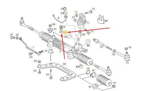 ΛΑΣΤΙΧΑ ΟΡΙΝΓΚ ORING ΚΡΕΜΑΡΙΕΡΑΣ A-CLASS W168 E-CLASS W210 S-CLASS W220 SEALING RING