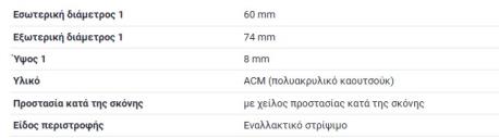 ΤΣΙΜΟΥΧΑ ΗΜΙΑΞΟΝΙΟΥ ΑΡΙΣΤΕΡΑ LEFT 60X74X8 AUDI A1 8X AUDI A2 8Z AUDI A3 8L AUDI A3 8P AUDI A3 8V AUDI A3 8Y AUDI Q2 GA AUDI Q3 8