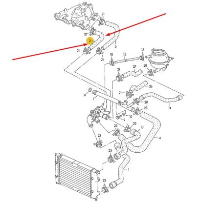 ΚΟΛΑΡΟ ΝΕΡΟΥ ΠΟΛΛΑΠΛΗΣ ΕΙΣΑΓΩΓΗΣ VW GOLF III 1H VW GOLF III Variant 1H VW POLO II 86C VW VENTO 1H SEAT CORDOBA 6K SEAT IBIZA II