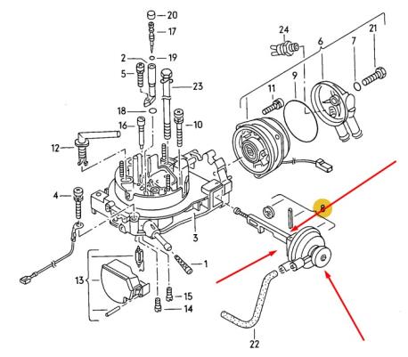 ΦΟΥΣΚΑ ΥΠΟΠΙΕΣΗΣ ΚΑΡΜΠΥΡΑΤΕΡ VW GOLF II Mk2 VW JETTA II VW POLO II 86C VW PASSAT B3 3A VW PASSAT B4 3A SEAT CORDOBA 6K SEAT IBIZ