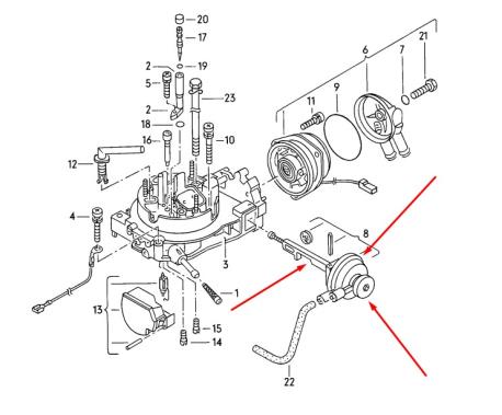 ΦΟΥΣΚΑ ΥΠΟΠΙΕΣΗΣ ΚΑΡΜΠΥΡΑΤΕΡ VW CADDY I VE COLF II Mk2 VW JETTA II VW PASSAT B2 32B VW SCIROCCO I VW SCIROCCO II AUDI 80 B2 811