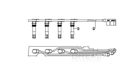 ΜΠΟΥΖΟΚΑΛΩΔΙΑ ΚΟΚΚΙΝΑ VW LUPO I 6X VW LUPO I 6E VW POLO 6N2 VW POLO III 6N1 VW BORA I 1J VW BORA Variant 1J VW CADDY II 9K VW GO