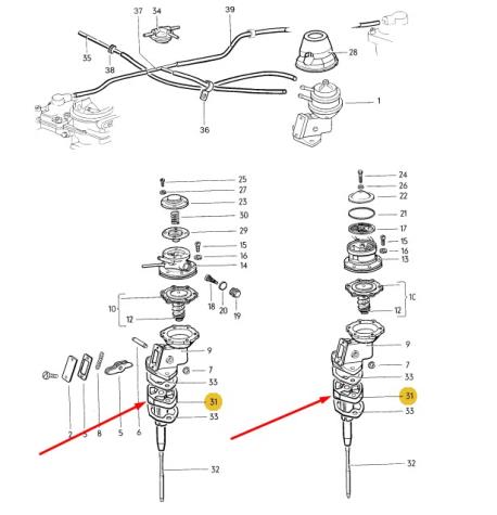 ΚΟΚΚΑΛΟ ΑΝΤΛΙΑΣ ΒΕΝΖΙΝΗΣ VOLKSWAGEN VW ΧΕΛΩΝΑ Typ 1 1200 1300 1302 1303 Chia / Kleinlieferwg 141 - 147 Iltis 181