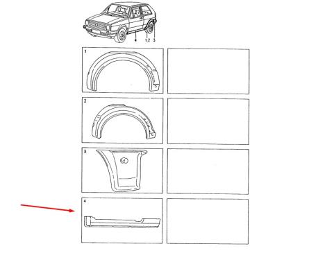 ΜΑΣΠΙΕ ΑΡΙΣΤΕΡΑ LEFT ΔΙΘΥΡΟ 2ΘΥΡΟ VW GOLF II JETTA II 1984 - 1992